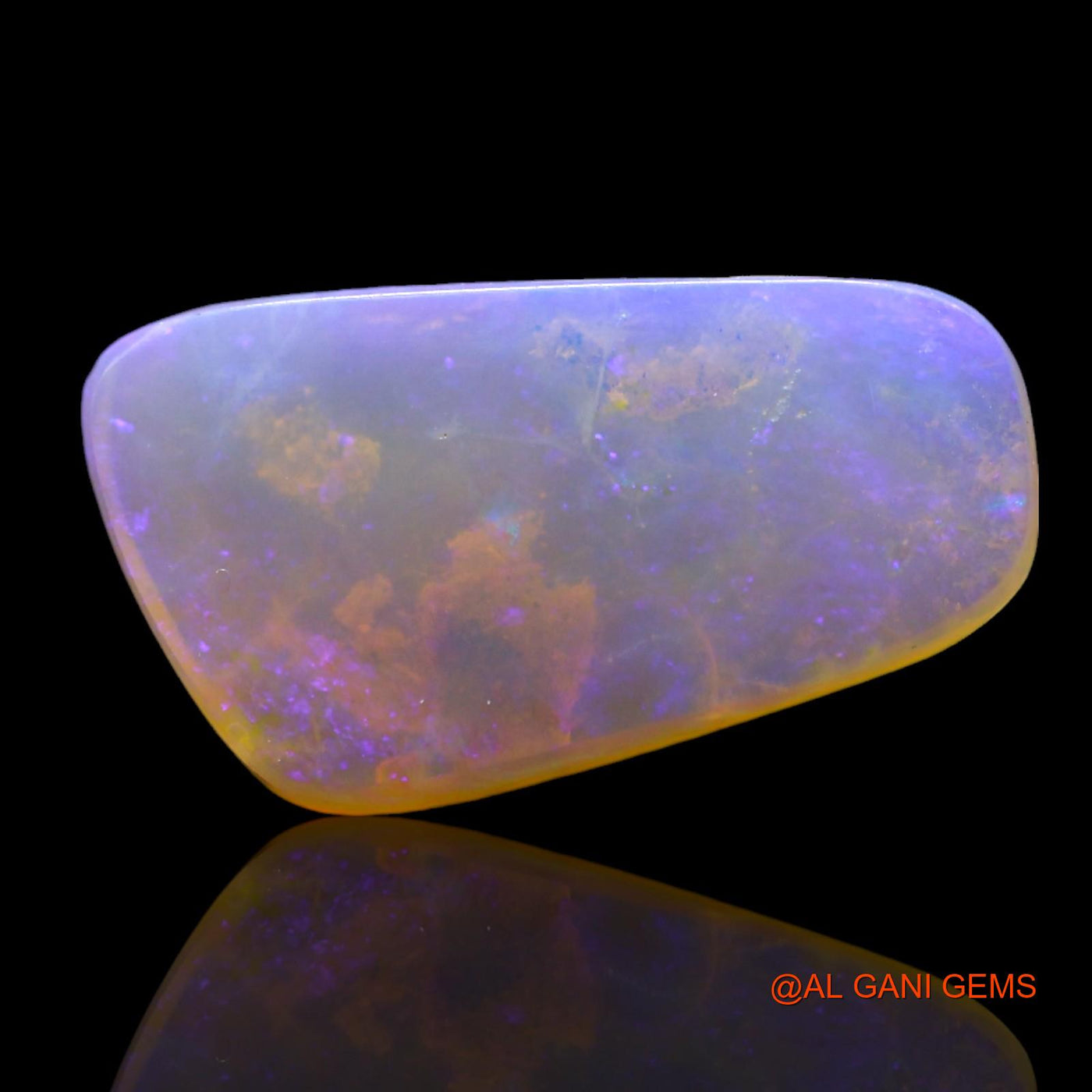 3.00 Cts Natural Australian Fire Opal Loose Gemstone Fancy Cabochon 16x9x3 mm AF-864