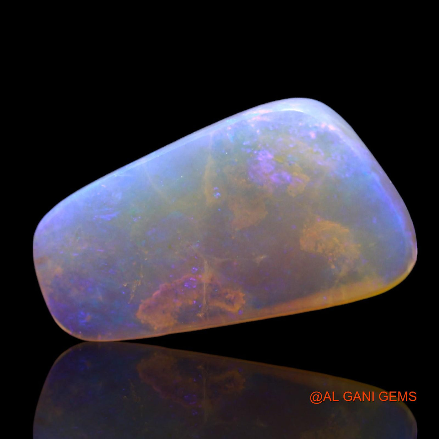 3.00 Cts Natural Australian Fire Opal Loose Gemstone Fancy Cabochon 16x9x3 mm AF-864