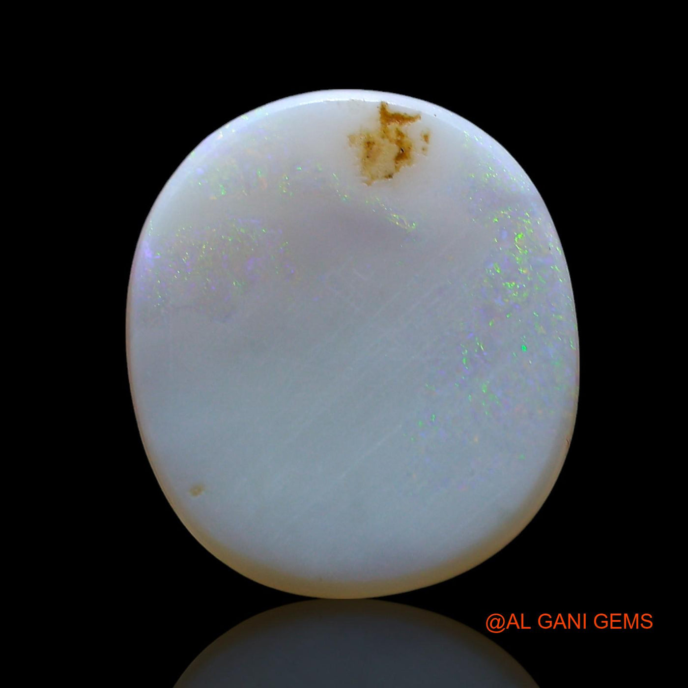 Natural Fire Opal Gemstone 3.00 Cts Loose Oval Cabochon From Australia 15x13x2 mm AF-866