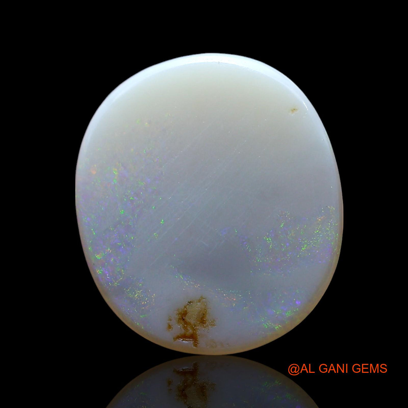 Natural Fire Opal Gemstone 3.00 Cts Loose Oval Cabochon From Australia 15x13x2 mm AF-866