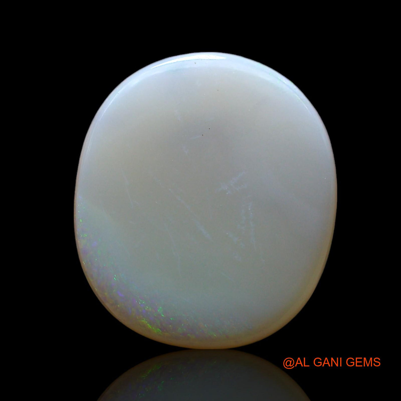 Natural Fire Opal Gemstone 3.00 Cts Loose Oval Cabochon From Australia 15x13x2 mm AF-866