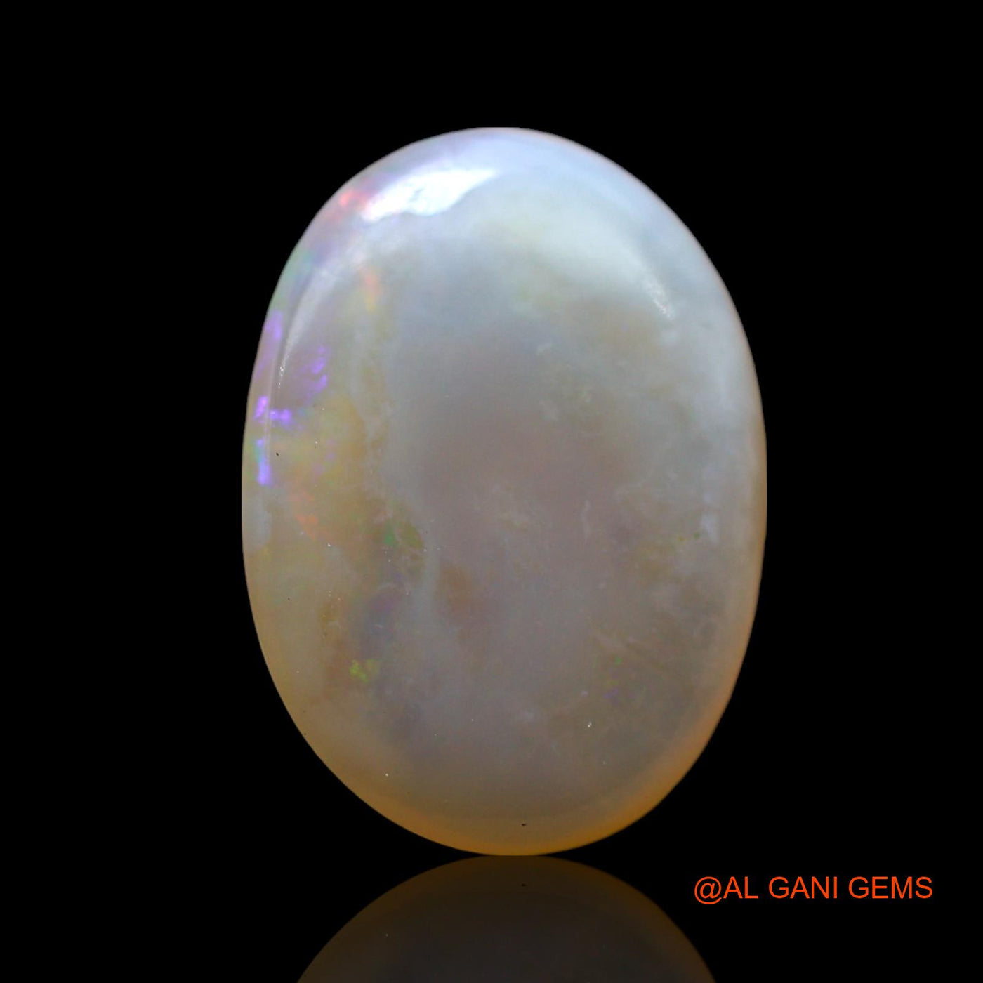 3.00 Cts Natural Australian Fire Opal Loose Gemstone Fancy Cabochon 14x10x3 mm AF-871