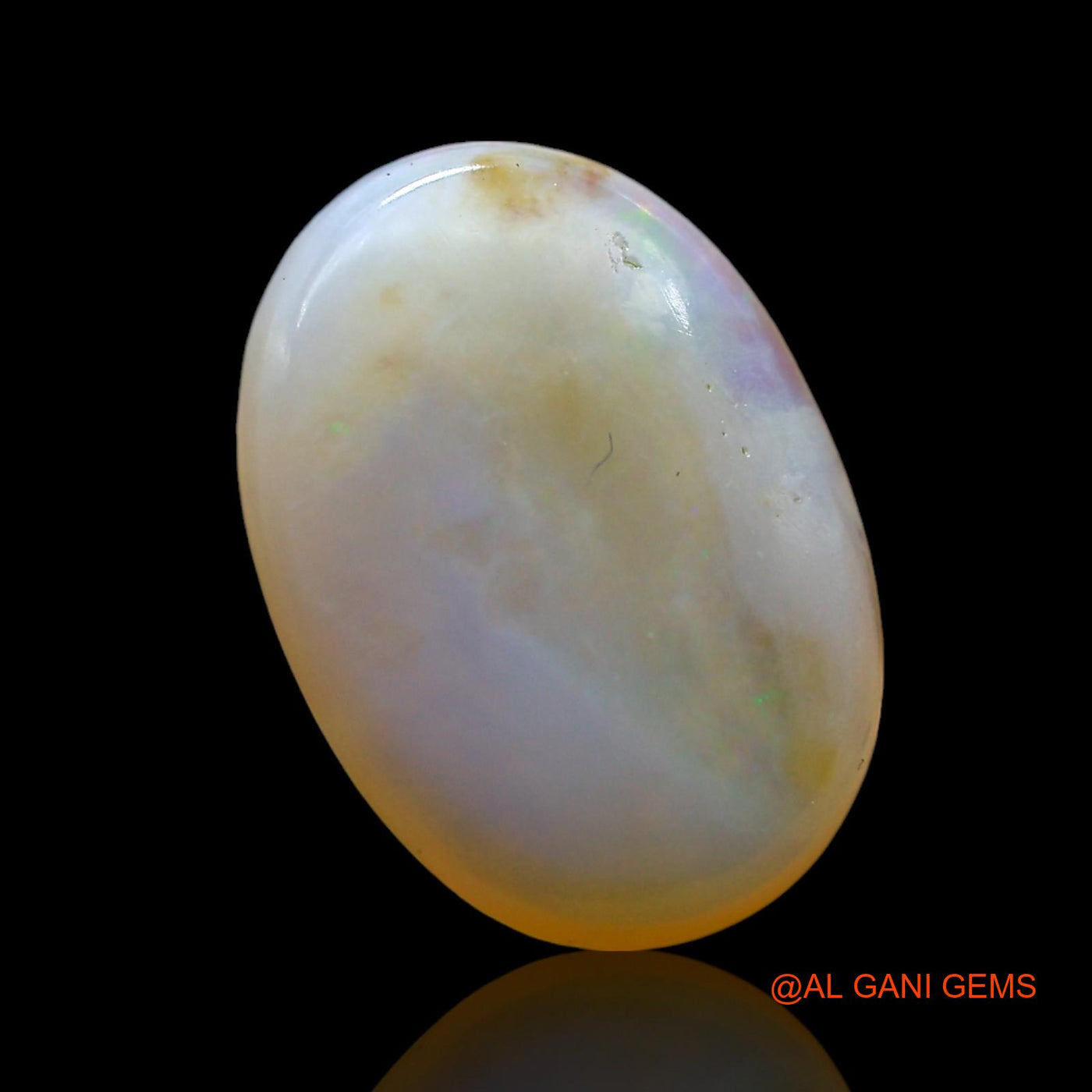 3.00 Cts Natural Australian Fire Opal Loose Gemstone Fancy Cabochon 14x10x3 mm AF-871