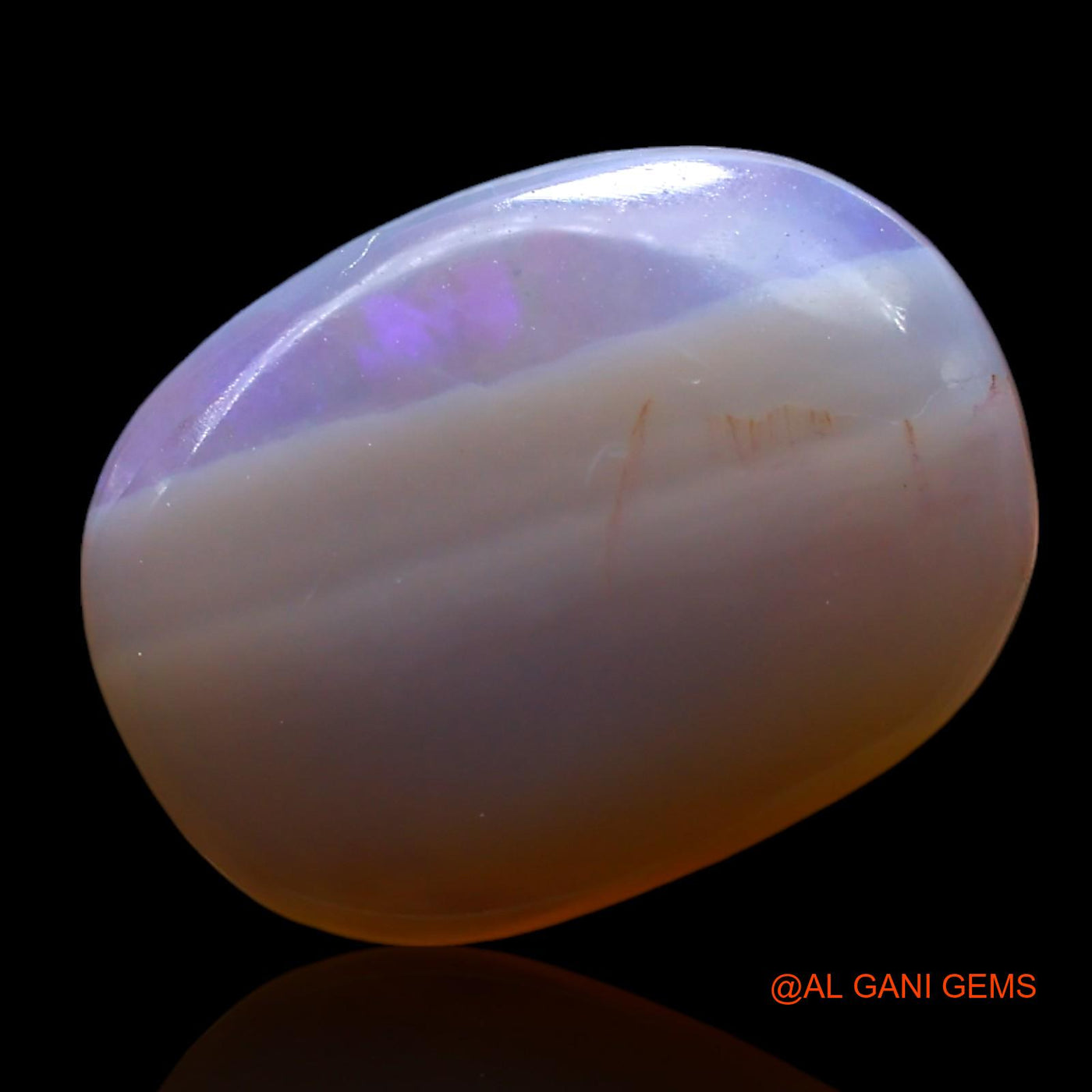 Natural Untreated Fire Opal Loose Gemstone Oval Cabochon From Australia 4.00 Cts 14x11x4 mm AF-872