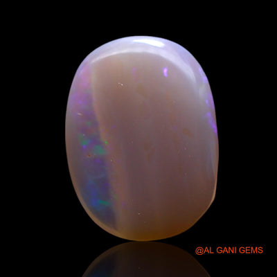 Natural Untreated Fire Opal Loose Gemstone Oval Cabochon From Australia 4.00 Cts 14x11x4 mm AF-872