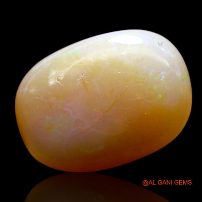 5.00 Cts Unheated Australian Fire Opal Loose Gemstone Oval Cabochon Natural 14x10x5 mm AF-874