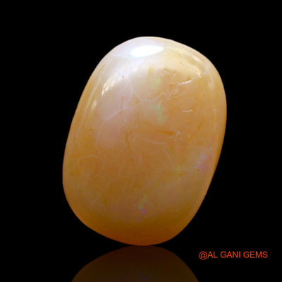 5.00 Cts Unheated Australian Fire Opal Loose Gemstone Oval Cabochon Natural 14x10x5 mm AF-874