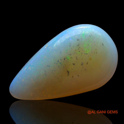 3.00 Cts Natural Australian Fire Opal Loose Gemstone Pear Cabochon 16x9x3 mm AF-875