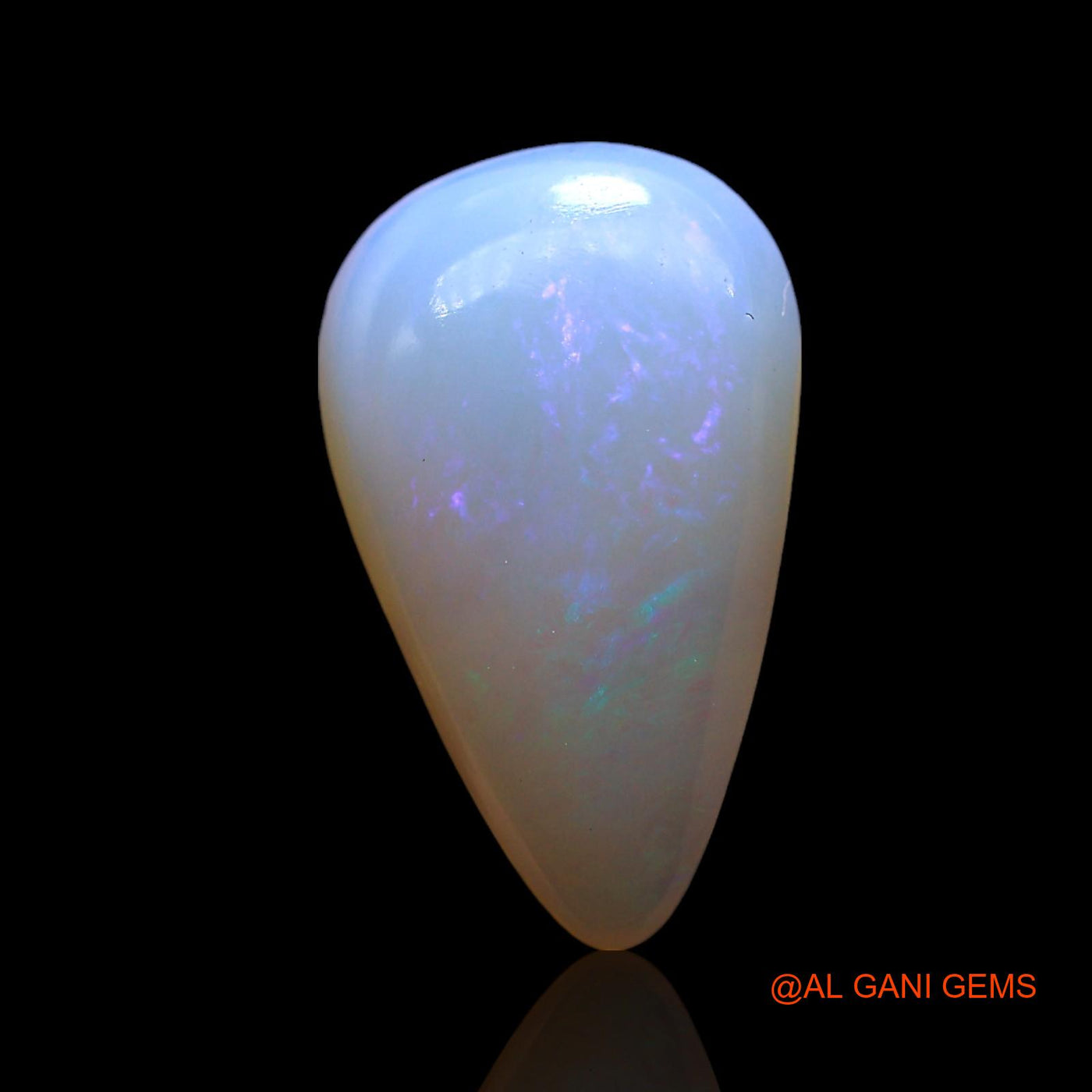 3.00 Cts Natural Australian Fire Opal Loose Gemstone Pear Cabochon 15x9x4 mm AF-876