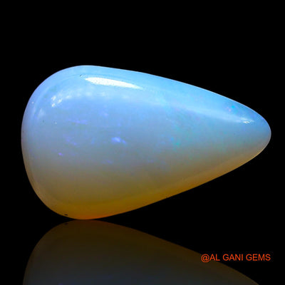 3.00 Cts Natural Australian Fire Opal Loose Gemstone Pear Cabochon 15x9x4 mm AF-876
