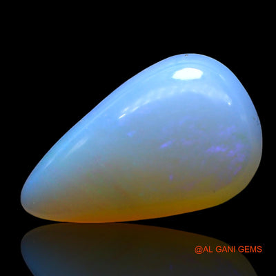 3.00 Cts Natural Australian Fire Opal Loose Gemstone Pear Cabochon 15x9x4 mm AF-876
