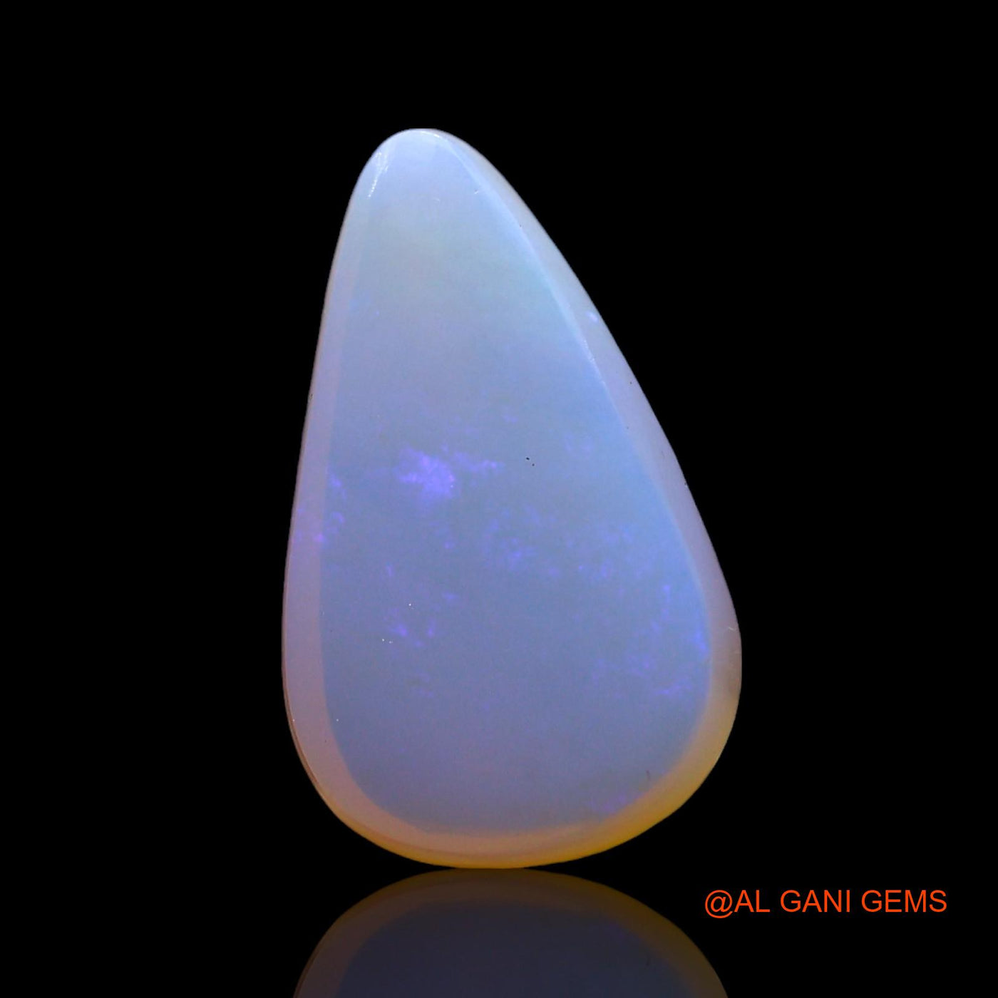 3.00 Cts Natural Australian Fire Opal Loose Gemstone Pear Cabochon 15x9x4 mm AF-876