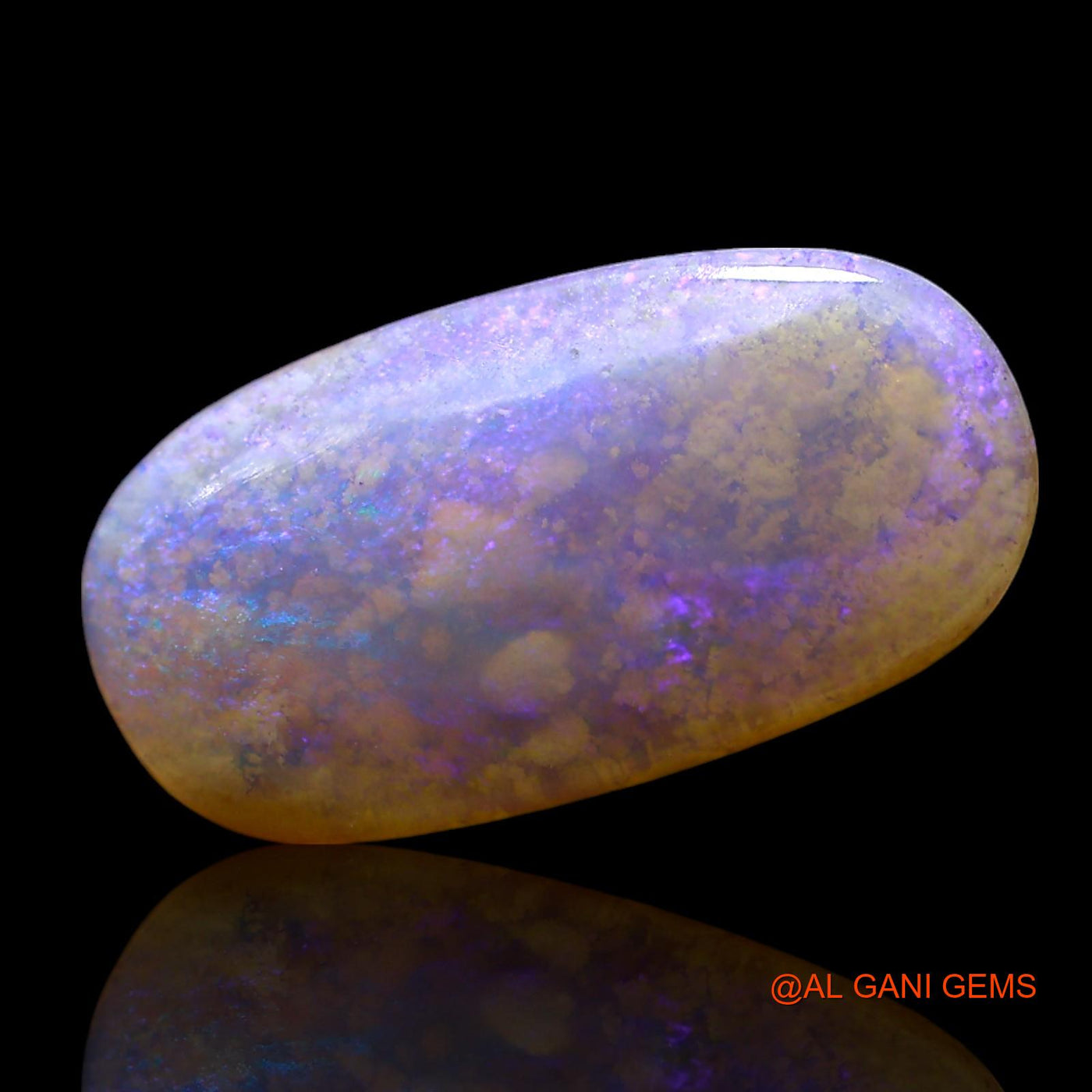 2.00 Cts Natural Australian Fire Opal Loose Gemstone Oval Cabochon 16x8x2 mm AF-877