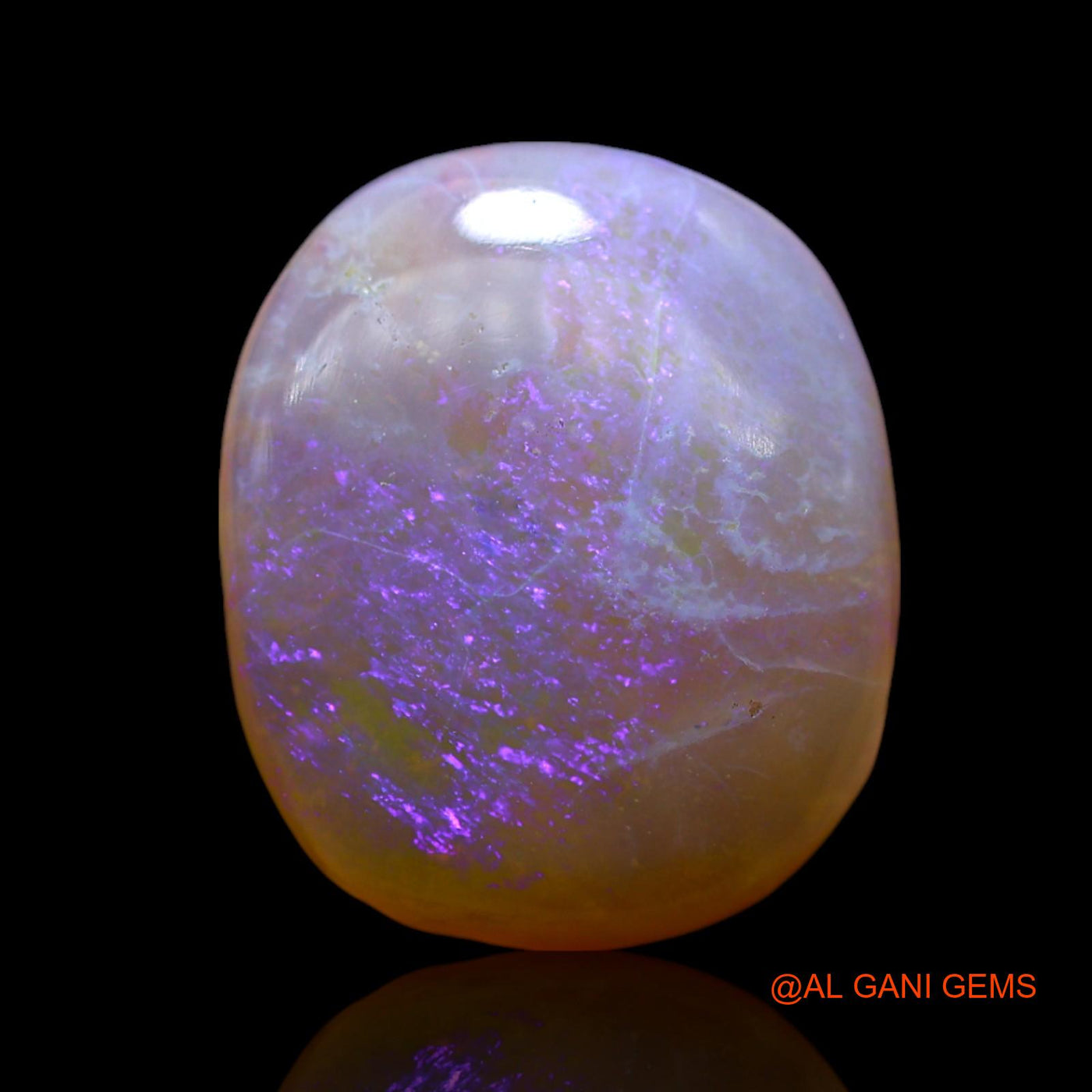 6.00 Cts Natural Australian Fire Opal Loose Gemstone Oval Cabochon 15x12x5 mm AF-87