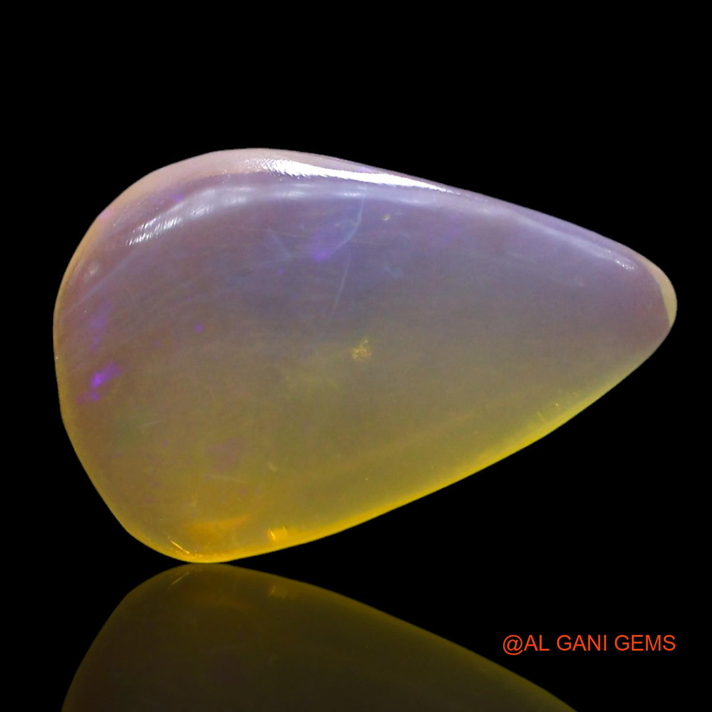 3.00 Cts Natural Australian Fire Opal Loose Gemstone Pear Cabochon 15x9x3 mm AF-880