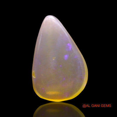 3.00 Cts Natural Australian Fire Opal Loose Gemstone Pear Cabochon 15x9x3 mm AF-880
