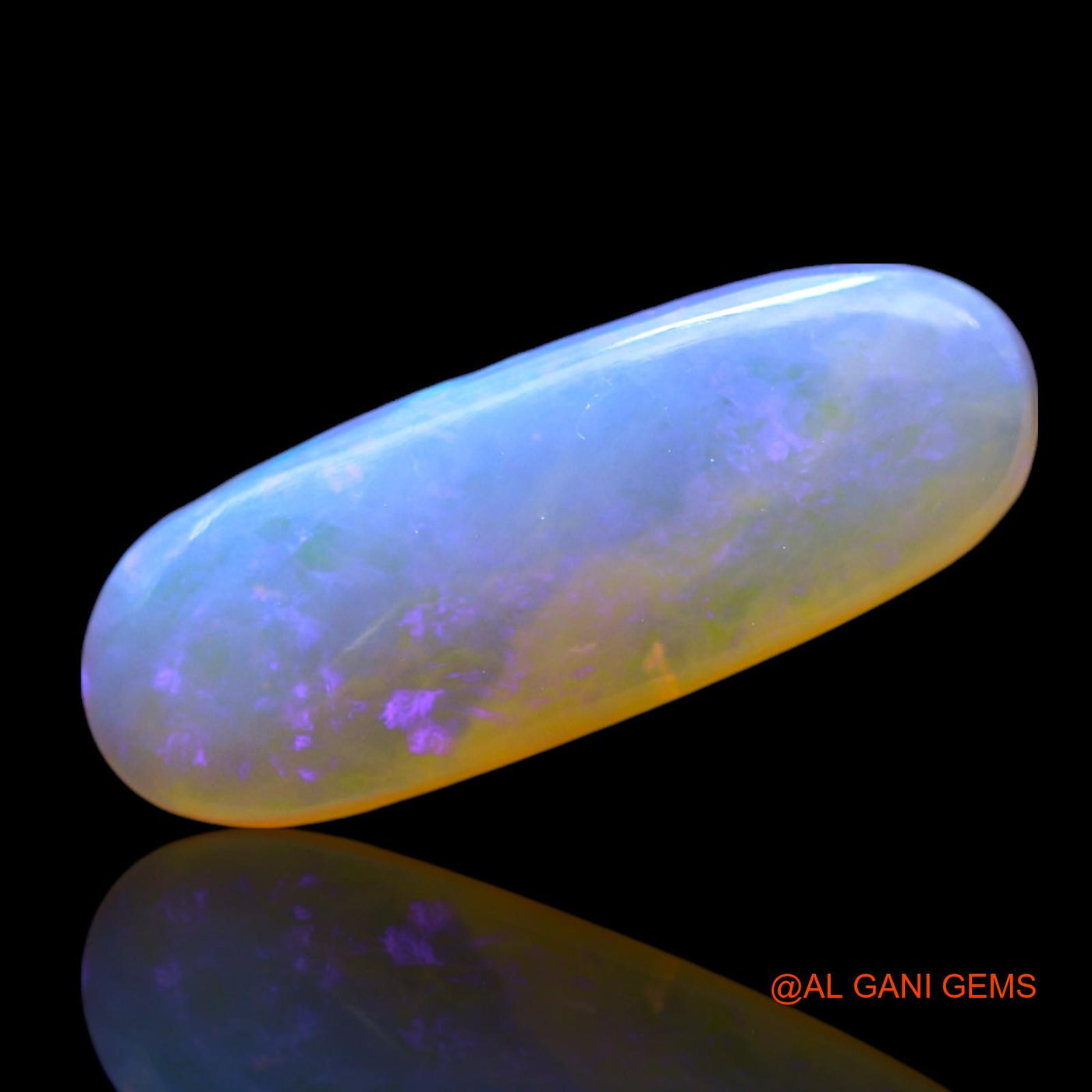 Natural Untreated Fire Opal Loose Gemstone Oval Cabochon From Australia 2.00 Cts 17x6x3 mm AF-882