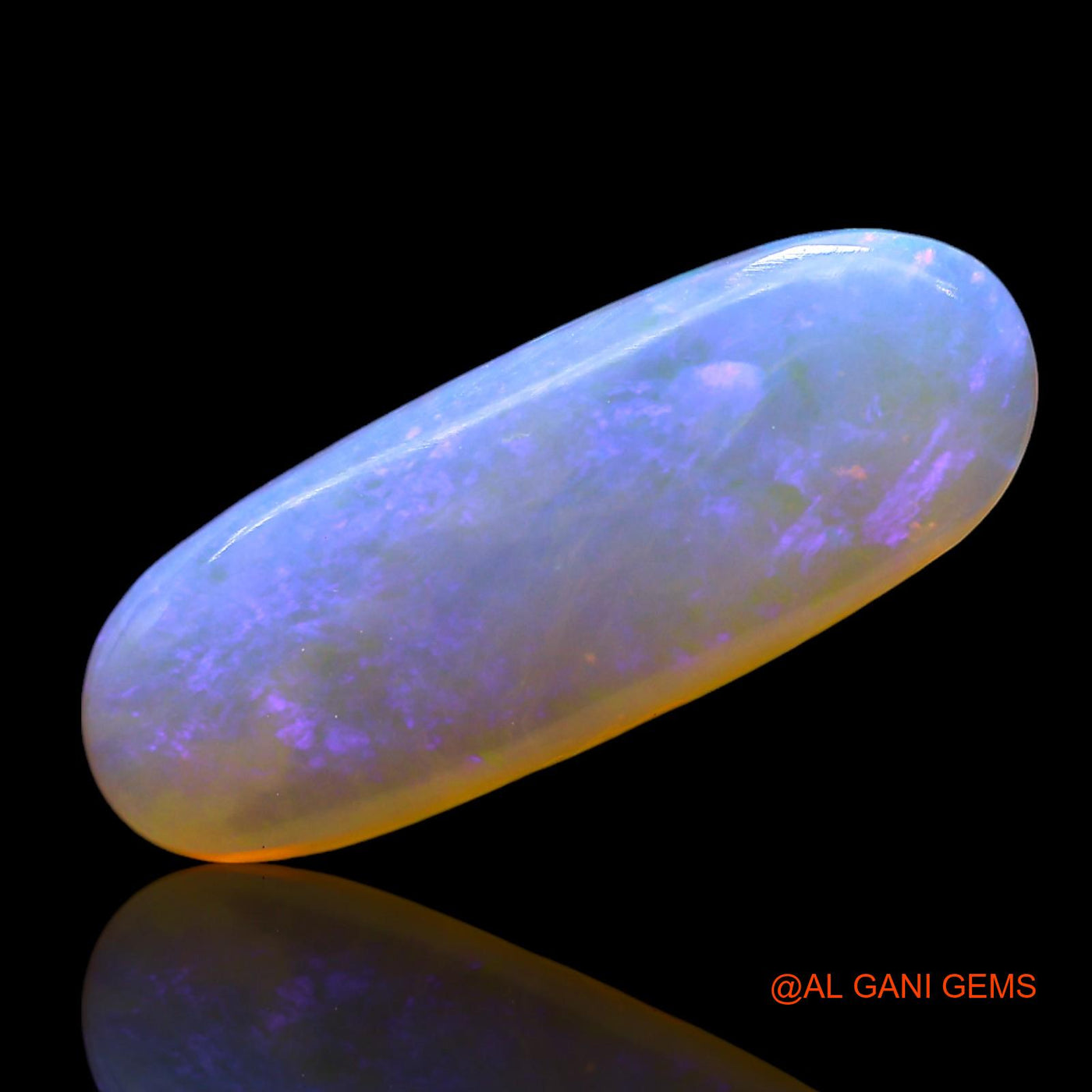 Natural Untreated Fire Opal Loose Gemstone Oval Cabochon From Australia 2.00 Cts 17x6x3 mm AF-882