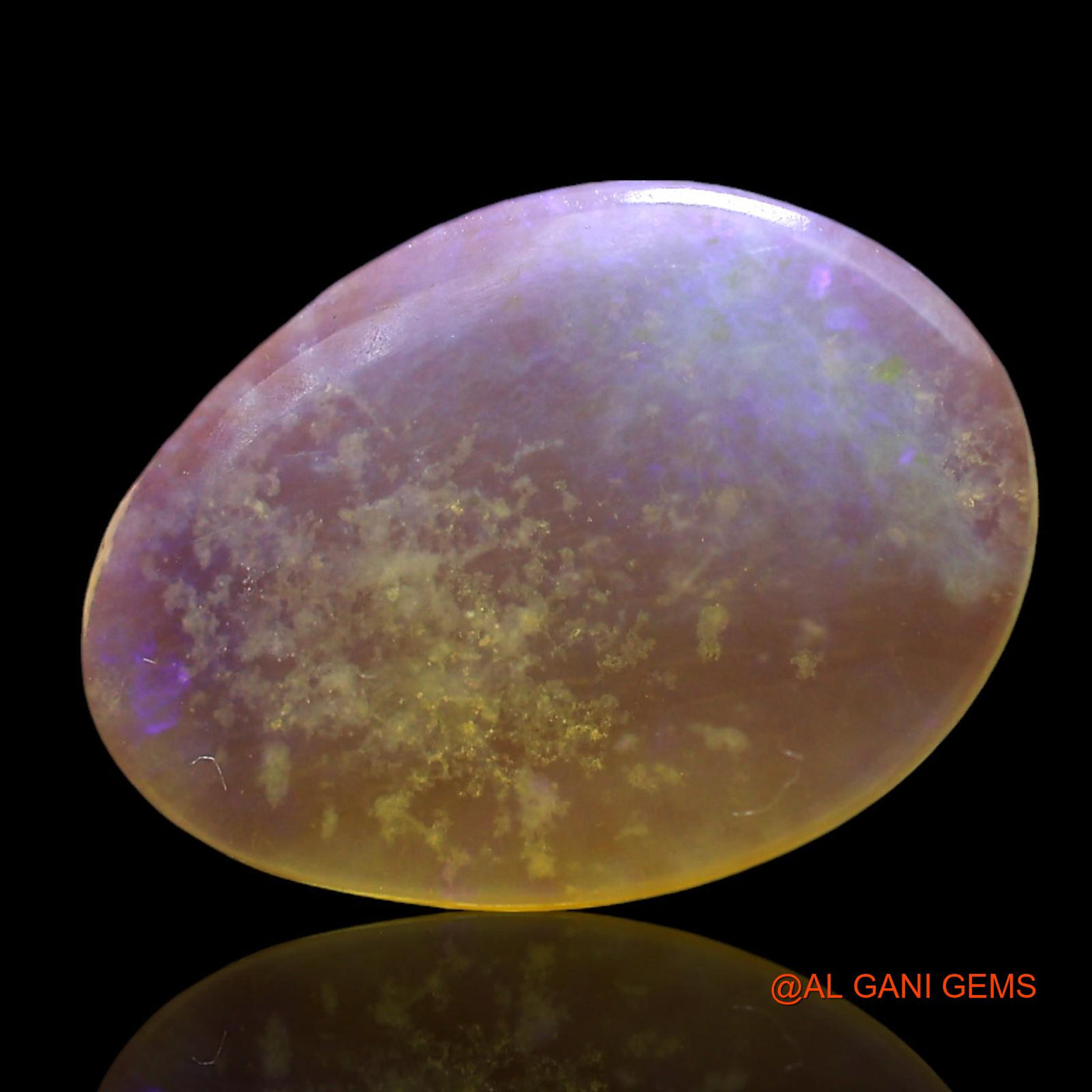 2.00 Cts Natural Australian Fire Opal Loose Gemstone Fancy Cabochon 15x10x2 mm AF-883
