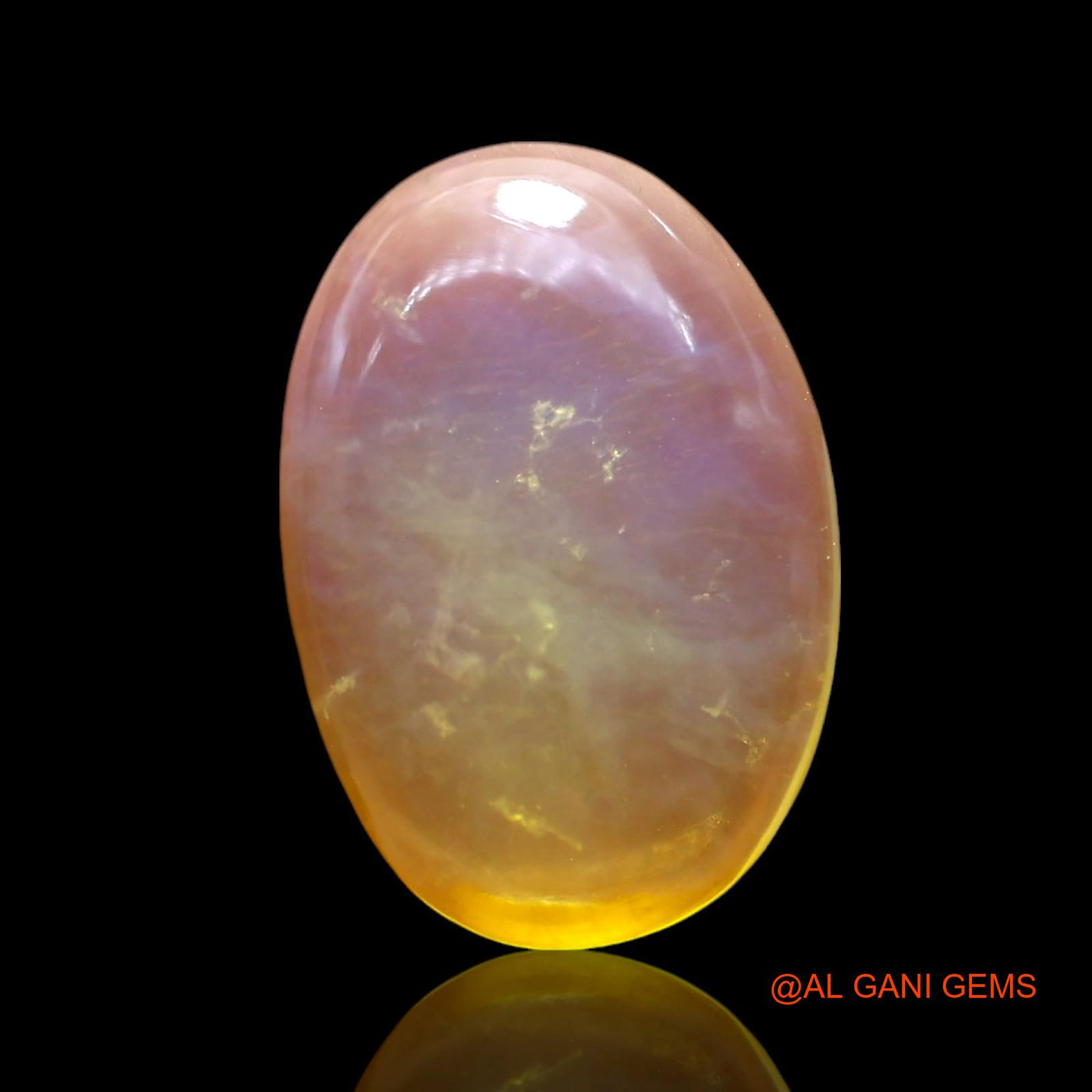3.00 Cts Natural Australian Fire Opal Loose Gemstone Oval Cabochon 14x10x3 mm AF-886
