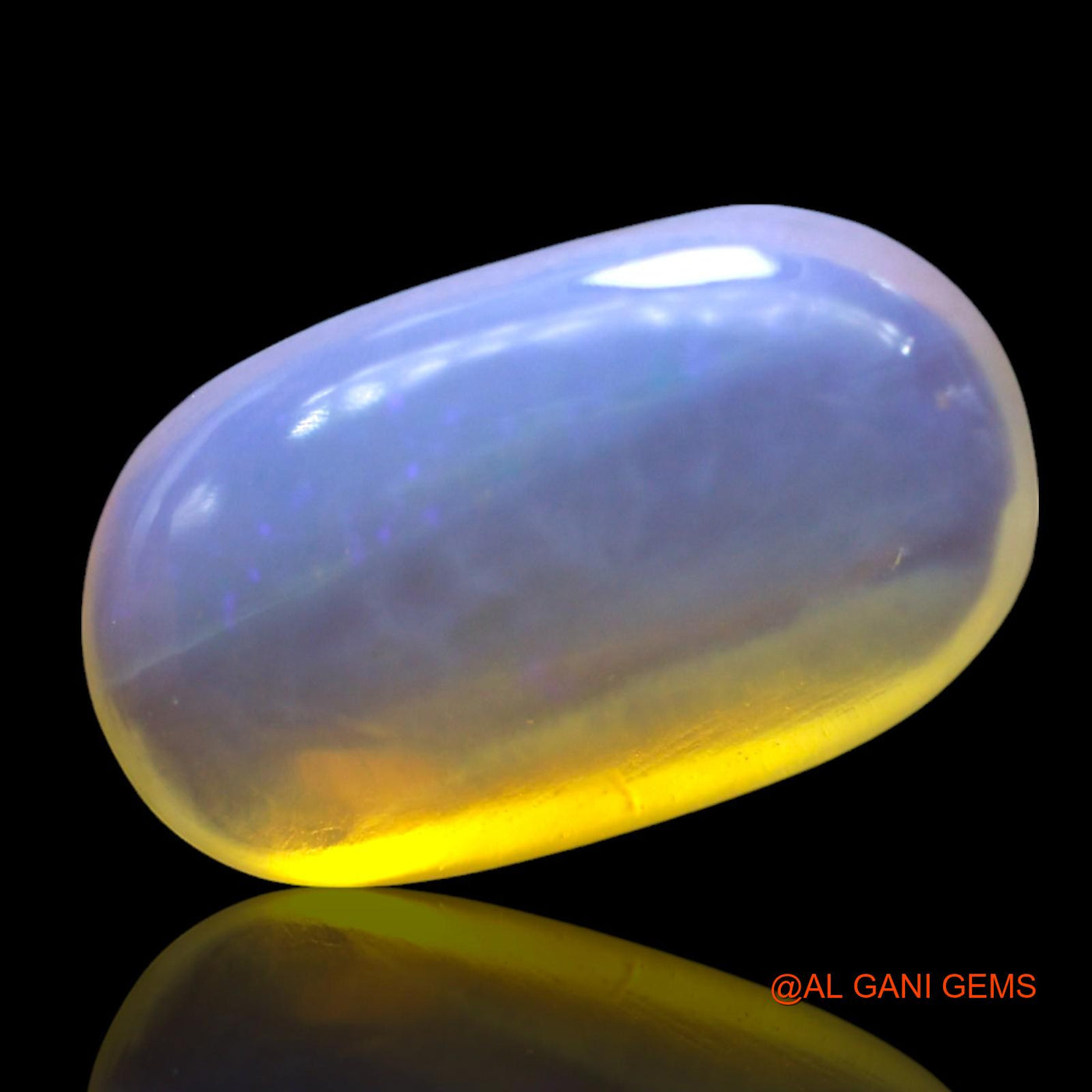 3.00 Cts Natural Australian Fire Opal Loose Gemstone Oval Cabochon 15x8x4 mm AF-887