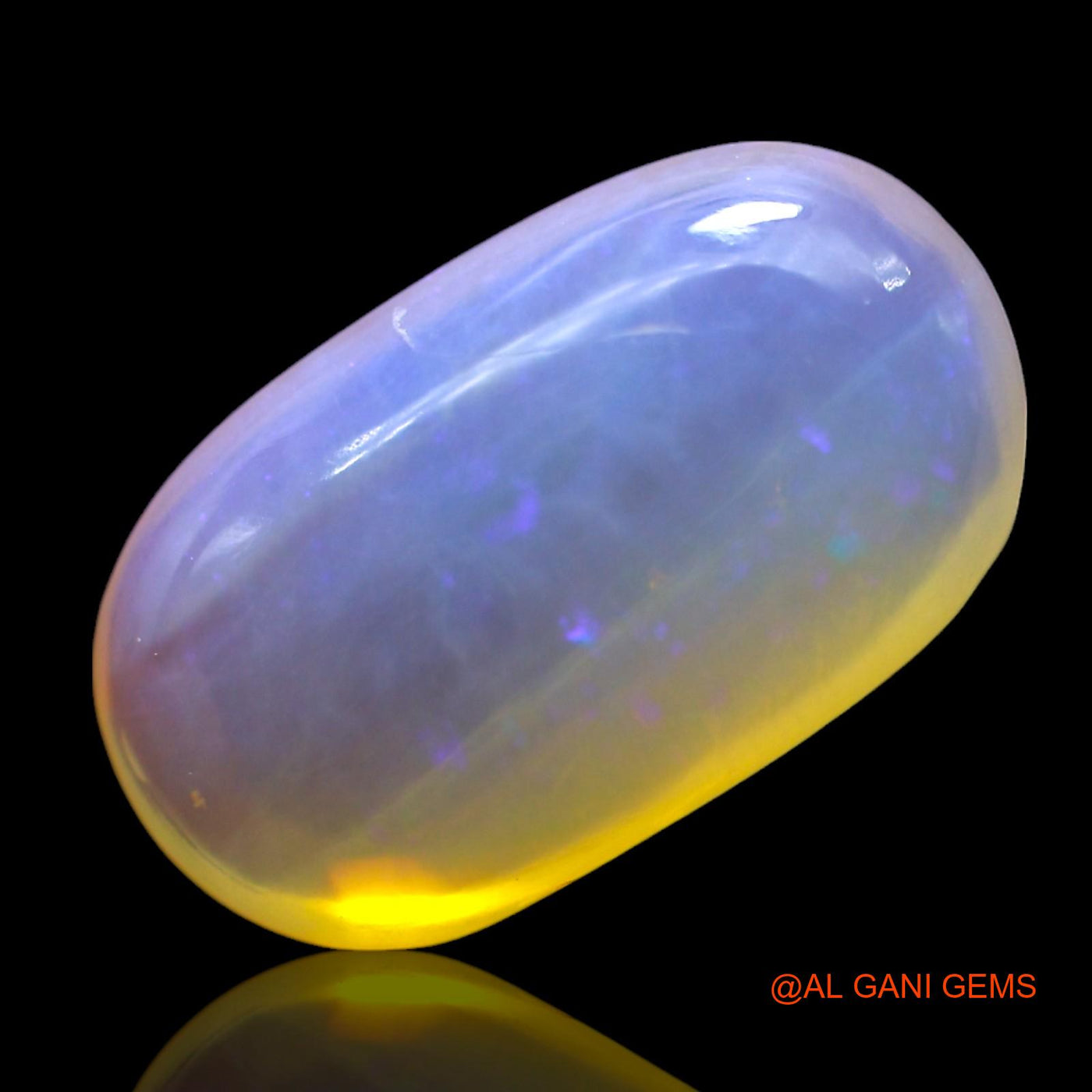3.00 Cts Natural Australian Fire Opal Loose Gemstone Oval Cabochon 15x8x4 mm AF-887