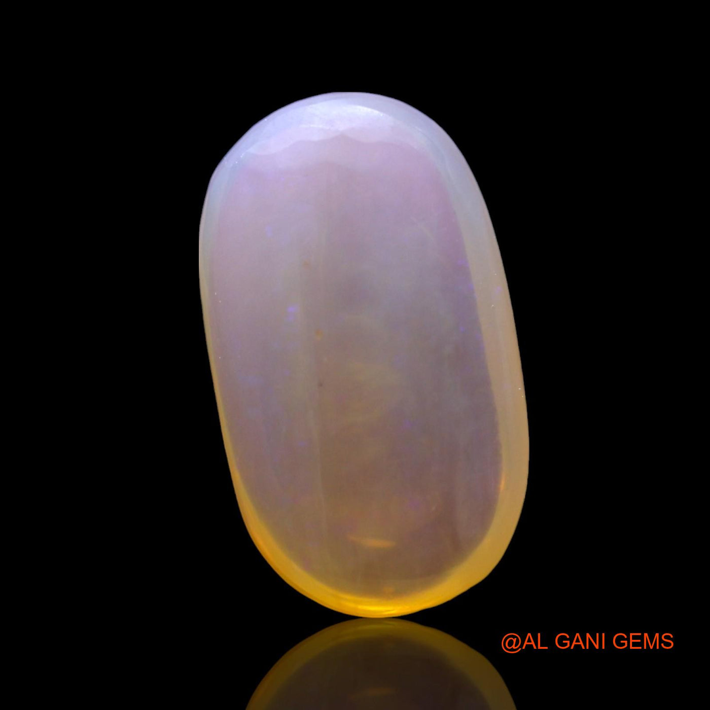 3.00 Cts Natural Australian Fire Opal Loose Gemstone Oval Cabochon 15x8x4 mm AF-887