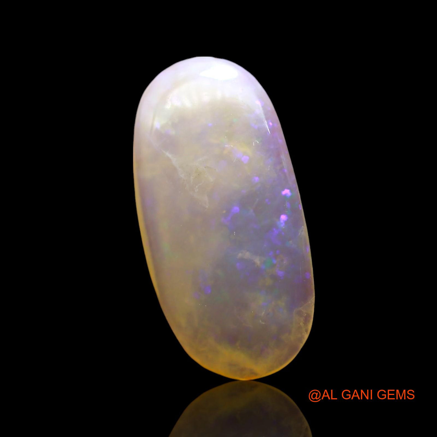 2.00 Cts Natural Australian Fire Opal Loose Gemstone Oval Cabochon 15x8x2 mm AF-888
