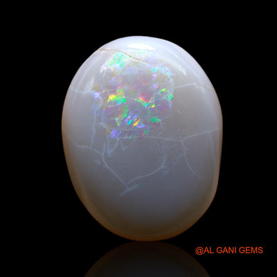 7.00 Cts Unheated Australian Fire Opal Loose Gemstone Oval Cabochon Natural 16x12x5 mm AF-88
