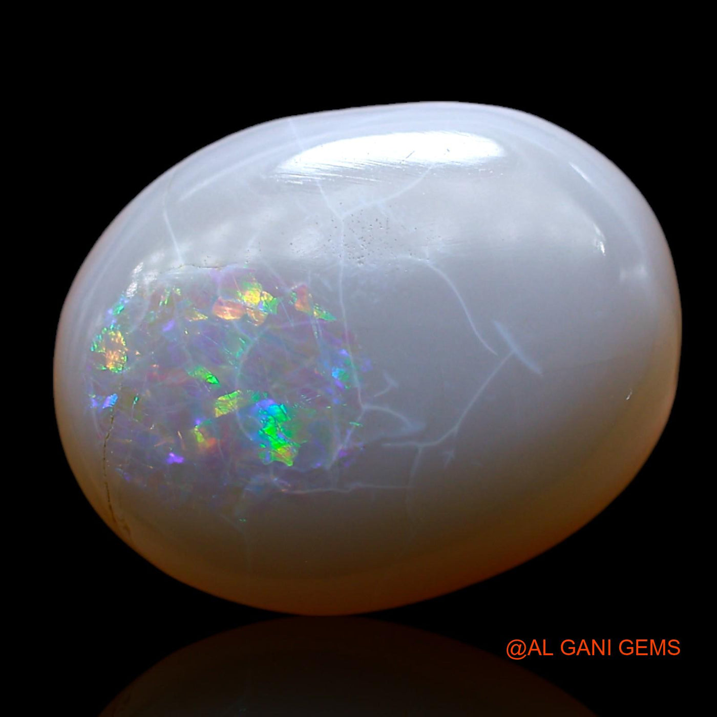 7.00 Cts Unheated Australian Fire Opal Loose Gemstone Oval Cabochon Natural 16x12x5 mm AF-88