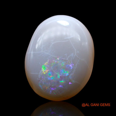 7.00 Cts Unheated Australian Fire Opal Loose Gemstone Oval Cabochon Natural 16x12x5 mm AF-88
