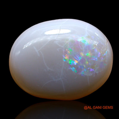 7.00 Cts Unheated Australian Fire Opal Loose Gemstone Oval Cabochon Natural 16x12x5 mm AF-88