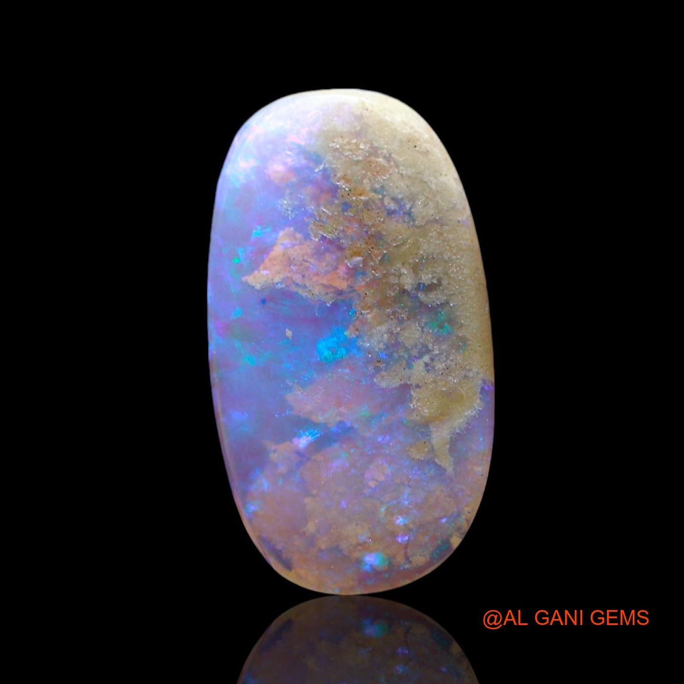 2.00 Cts Natural Australian Fire Opal Oval Cabochon Loose Gemstone For Jewelry 15x8x2 mm AF-891
