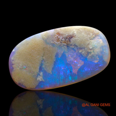 2.00 Cts Natural Australian Fire Opal Oval Cabochon Loose Gemstone For Jewelry 15x8x2 mm AF-891
