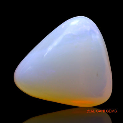 4.00 Cts Unheated Australian Fire Opal Loose Gemstone Trillion Cabochon Natural 12x11x6 mm AF-893