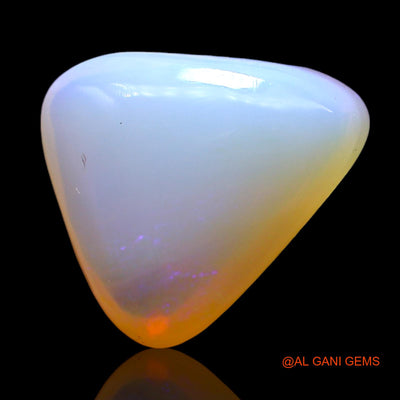 4.00 Cts Unheated Australian Fire Opal Loose Gemstone Trillion Cabochon Natural 12x11x6 mm AF-893