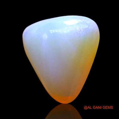4.00 Cts Unheated Australian Fire Opal Loose Gemstone Trillion Cabochon Natural 12x11x6 mm AF-893