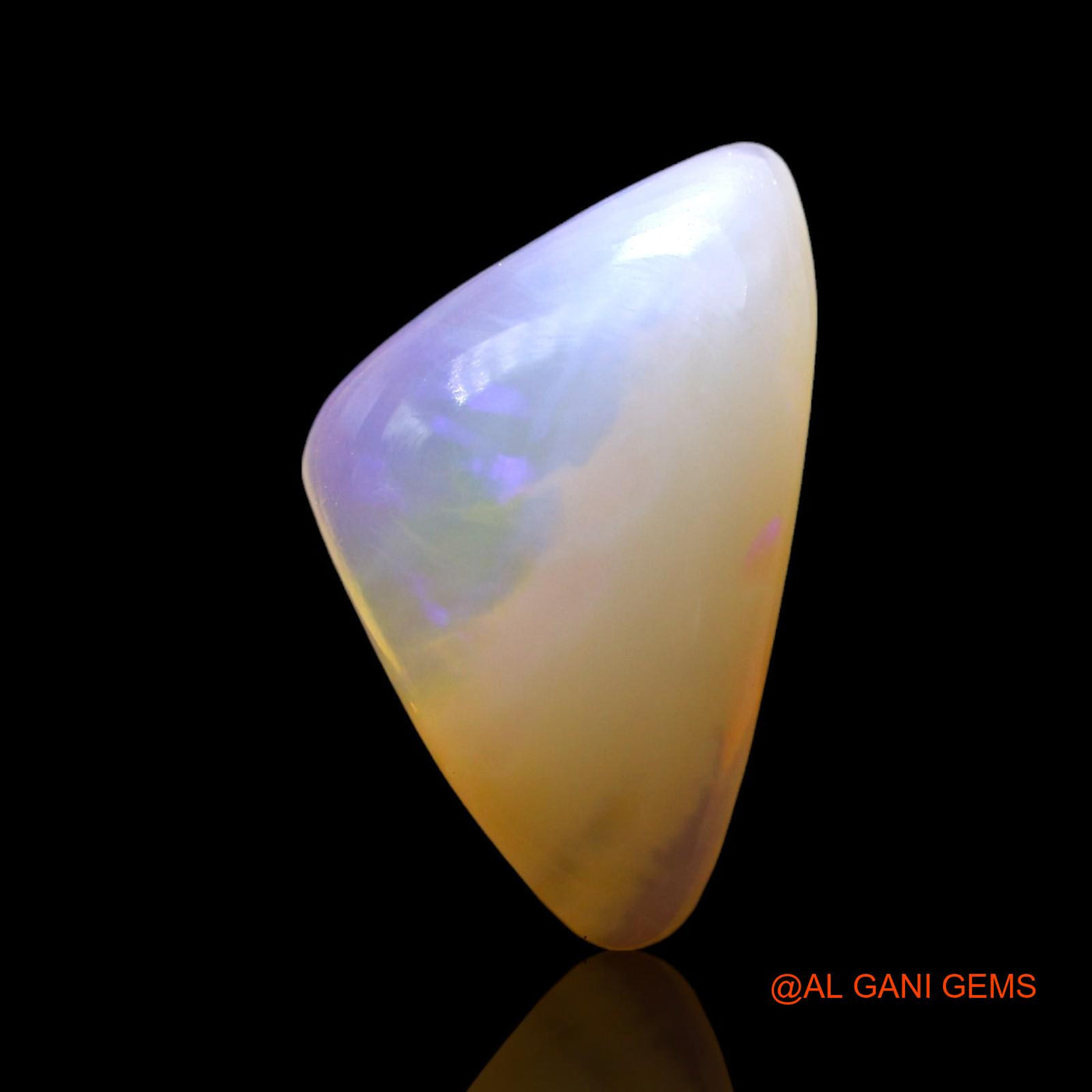 3.00 Cts Unheated Australian Fire Opal Loose Gemstone Trillion Cabochon Natural 15x9x3 mm AF-894