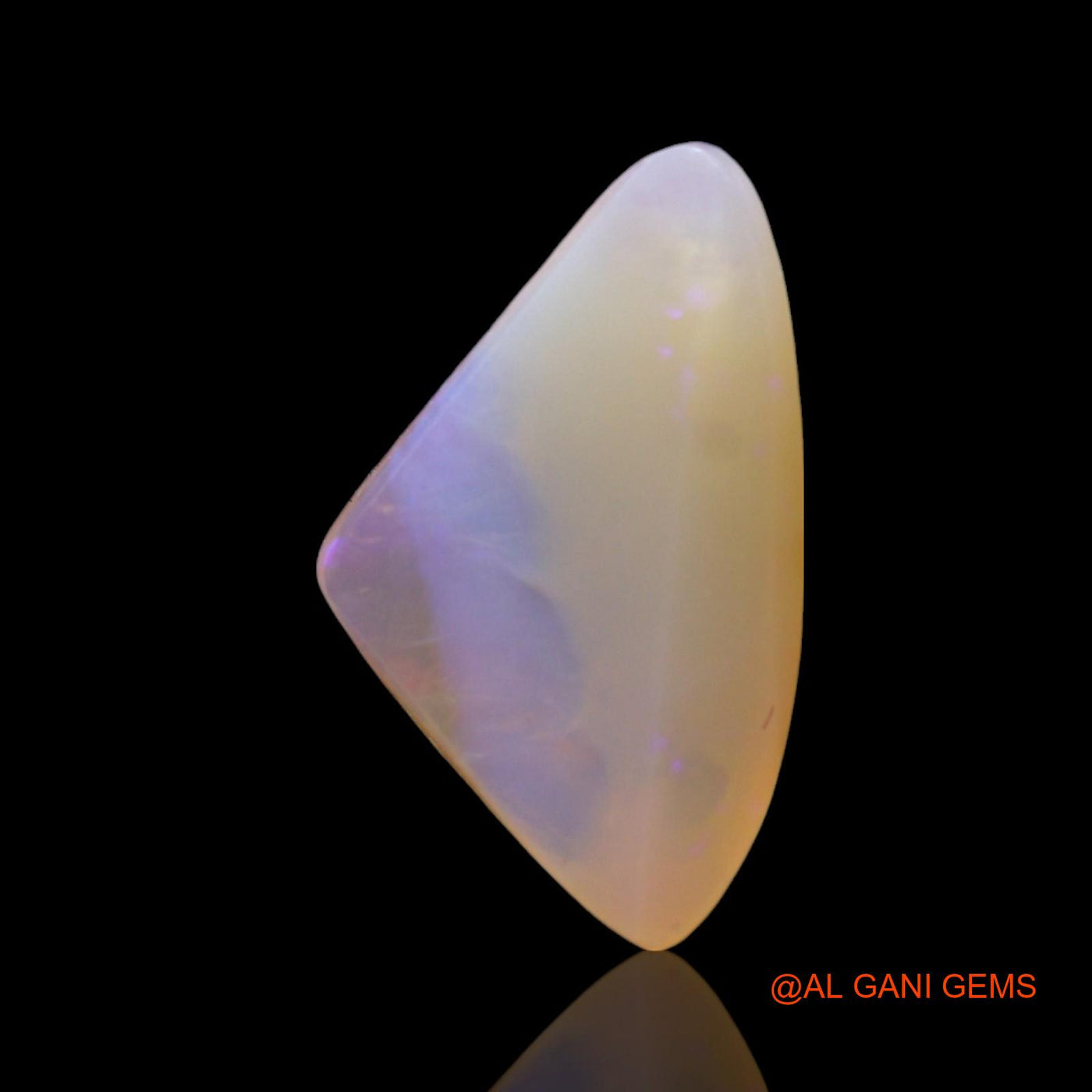 3.00 Cts Unheated Australian Fire Opal Loose Gemstone Trillion Cabochon Natural 15x9x3 mm AF-894