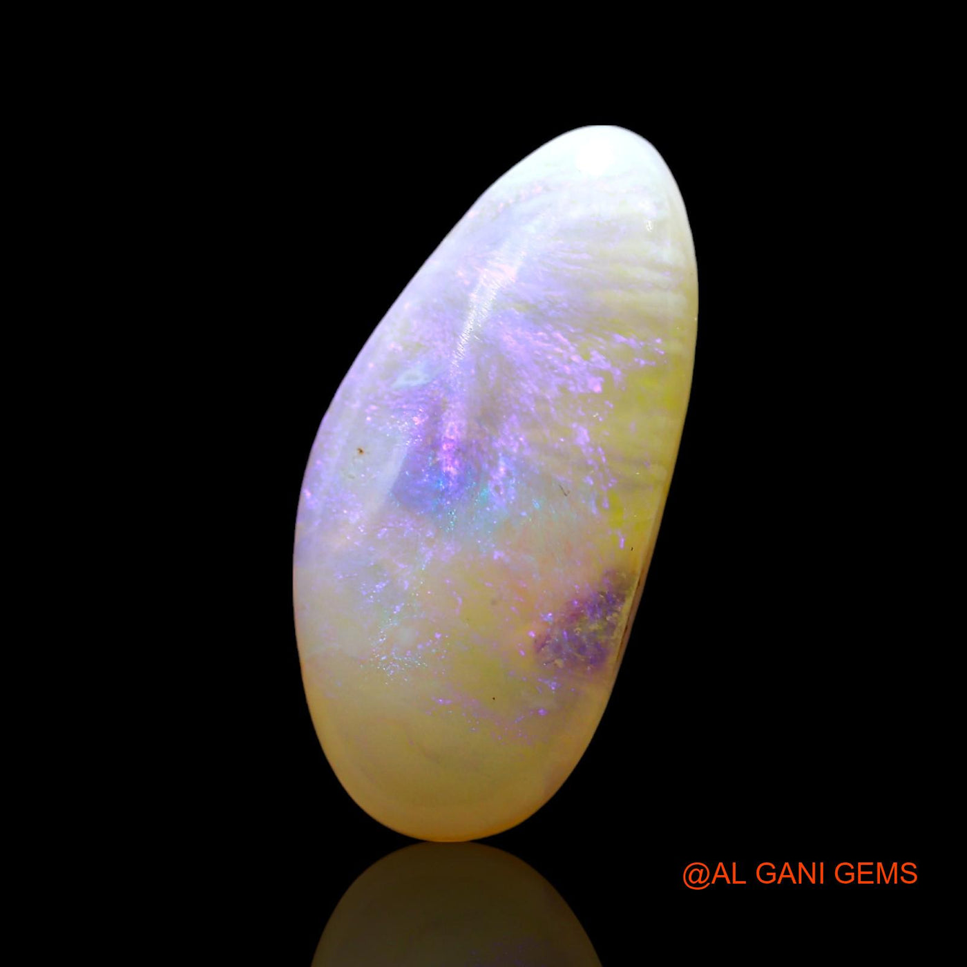 2.00 Cts Natural Australian Fire Opal Loose Gemstone Oval Cabochon 16x8x3 mm AF-895