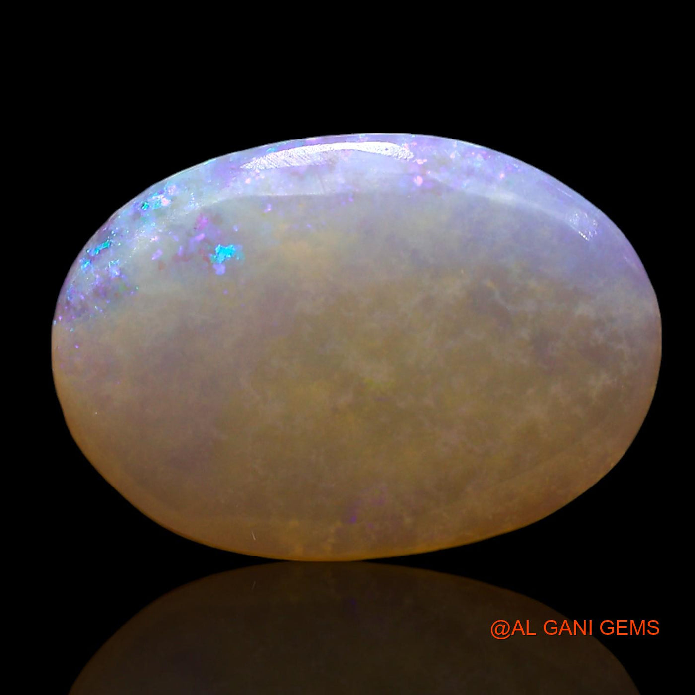 Natural Untreated Fire Opal Loose Gemstone Oval Cabochon From Australia 2.00 Cts 14x10x2 mm AF-897