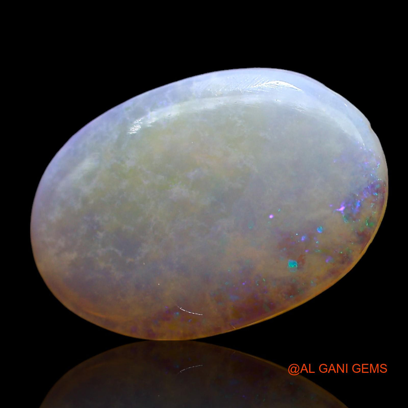 Natural Untreated Fire Opal Loose Gemstone Oval Cabochon From Australia 2.00 Cts 14x10x2 mm AF-897