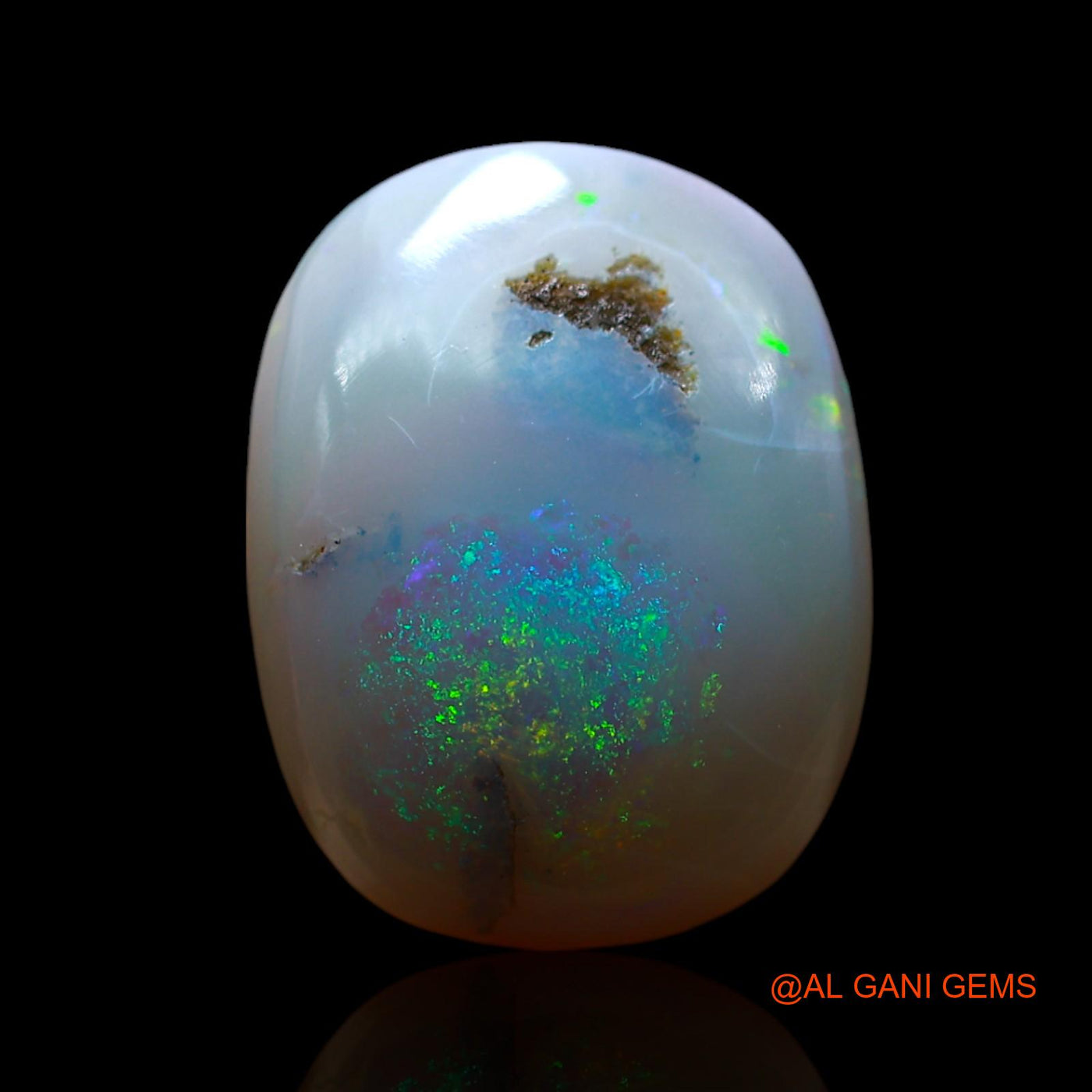 8.00 Cts Natural Australian Fire Opal Loose Gemstone Oval Cabochon 15x13x6 mm AF-89