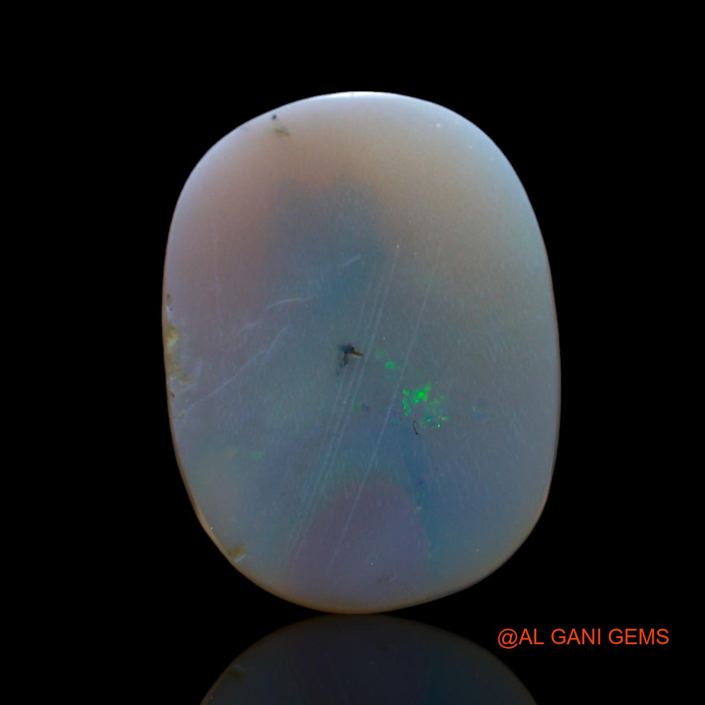 8.00 Cts Natural Australian Fire Opal Loose Gemstone Oval Cabochon 15x13x6 mm AF-89