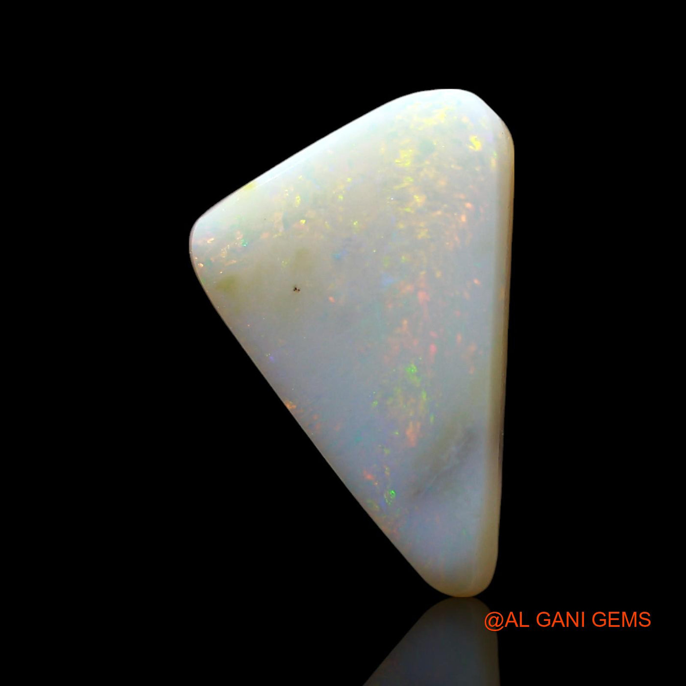 3.00 Cts Unheated Australian Fire Opal Loose Gemstone Trillion Cabochon Natural 14x9x4 mm AF-901