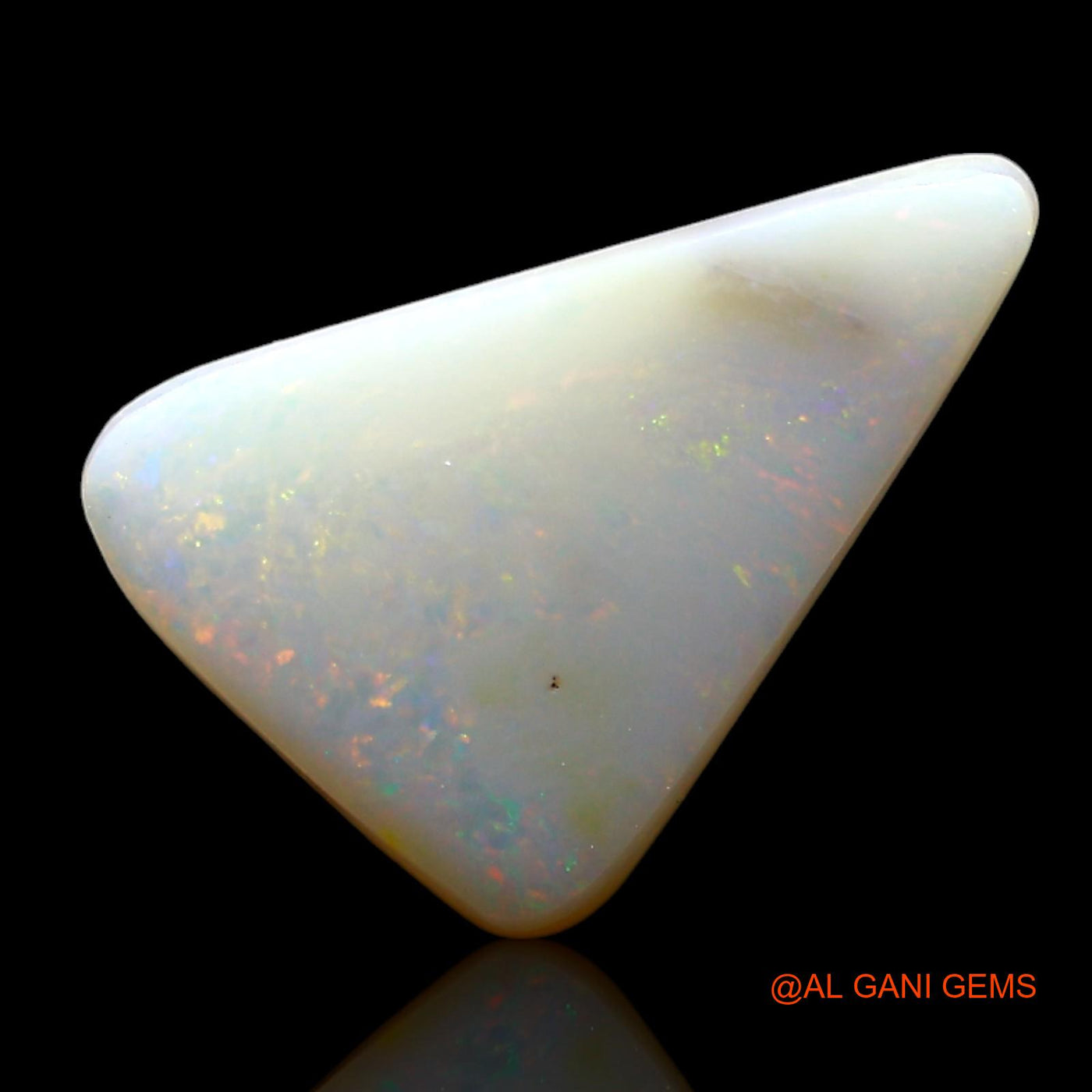 3.00 Cts Unheated Australian Fire Opal Loose Gemstone Trillion Cabochon Natural 14x9x4 mm AF-901