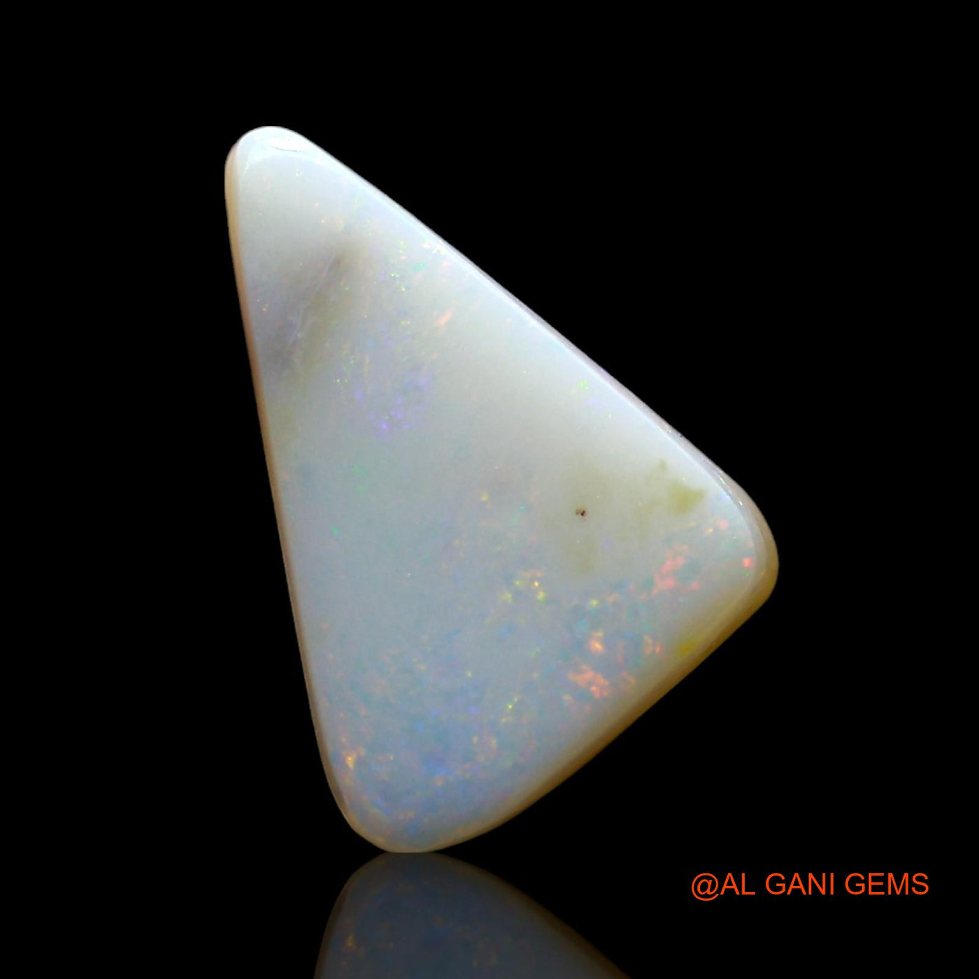 3.00 Cts Unheated Australian Fire Opal Loose Gemstone Trillion Cabochon Natural 14x9x4 mm AF-901