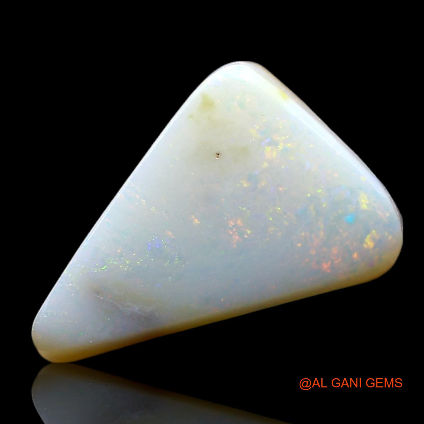 3.00 Cts Unheated Australian Fire Opal Loose Gemstone Trillion Cabochon Natural 14x9x4 mm AF-901