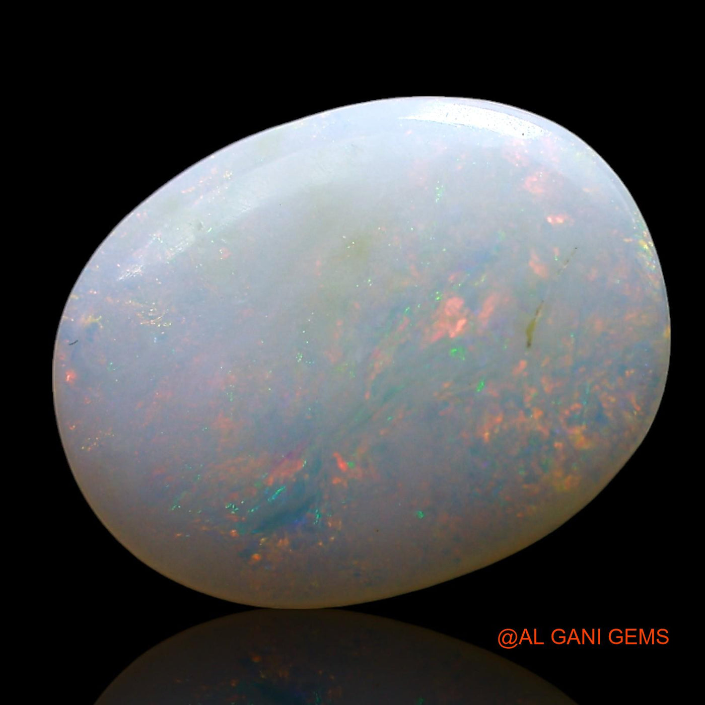 2.00 Cts Unheated Australian Fire Opal Loose Gemstone Oval Cabochon Natural 13x10x3 mm AF-904