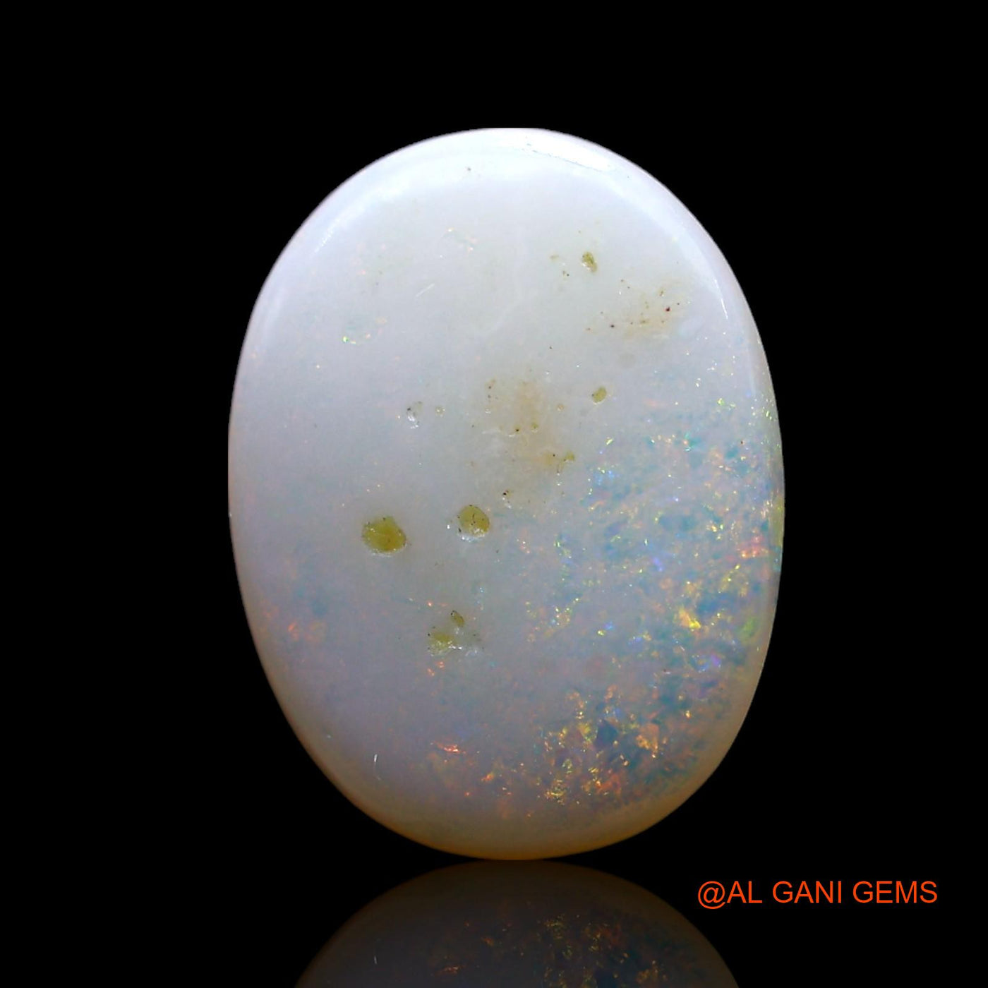 2.00 Cts Unheated Australian Fire Opal Loose Gemstone Oval Cabochon Natural 13x10x3 mm AF-904